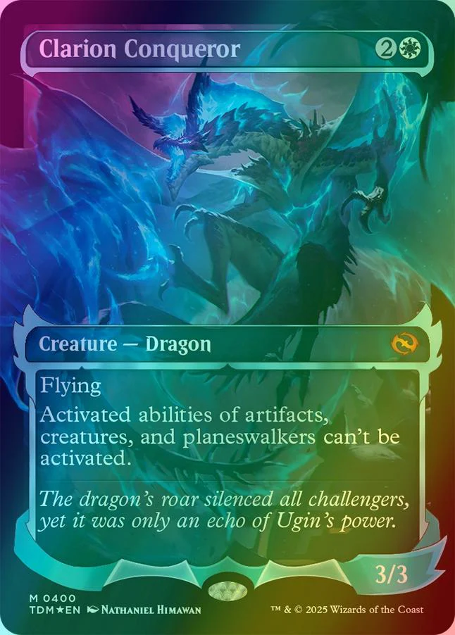 Clarion Conqueror [400] [Ghostfire Showcase] [Tarkir: Dragonstorm] [Foil]