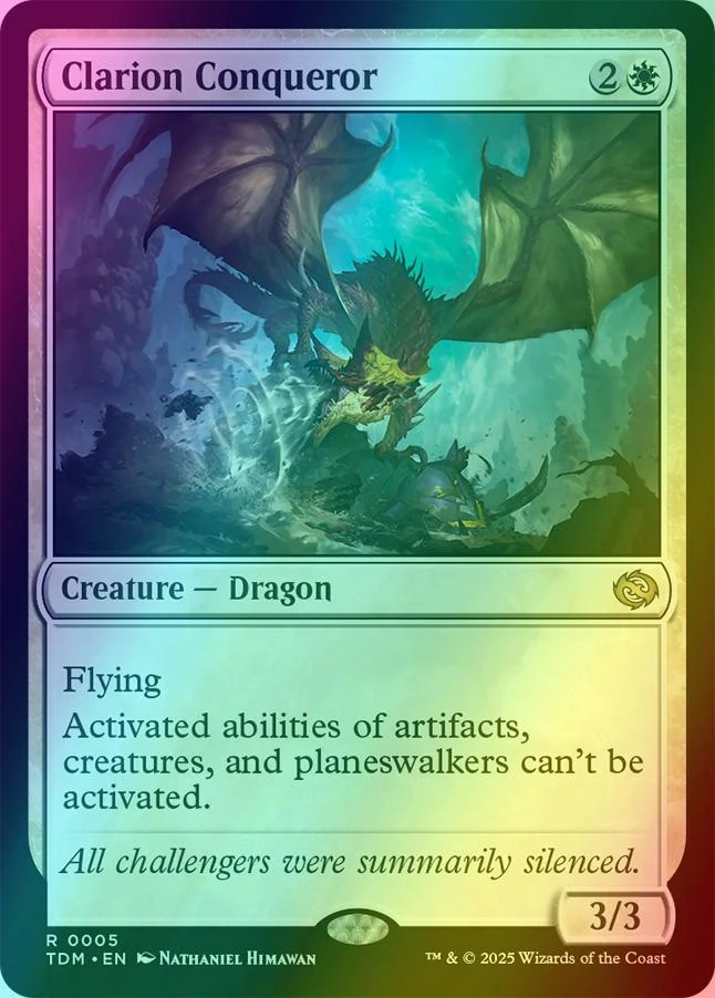 Clarion Conqueror [5] [Tarkir: Dragonstorm] [Foil]