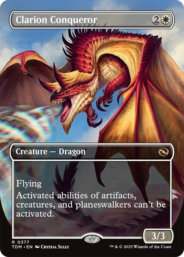Clarion Conqueror // Clarion Conqueror [377] [Borderless] [Tarkir: Dragonstorm] [Non-Foil]