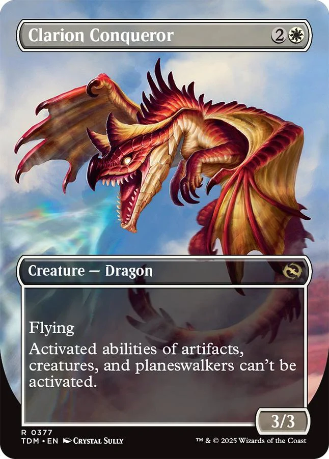 Clarion Conqueror // Clarion Conqueror [377] [Borderless] [Tarkir: Dragonstorm] [Non-Foil] - Image 2