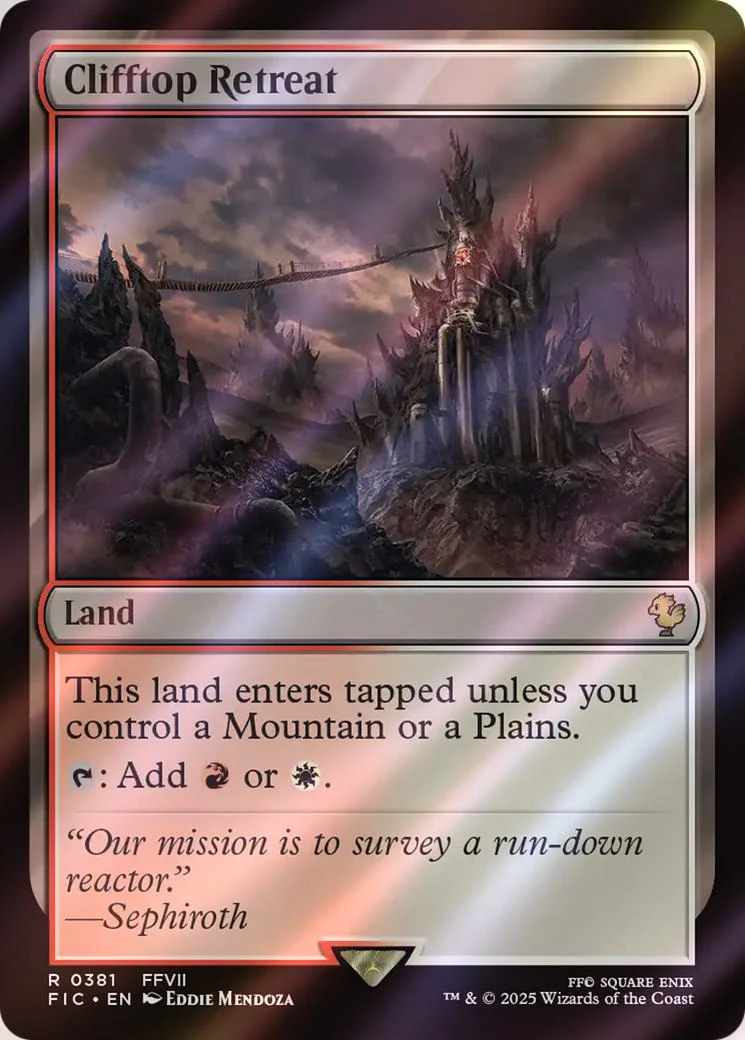Clifftop Retreat [381] [FINAL FANTASY: Commander] [Surge Foil]