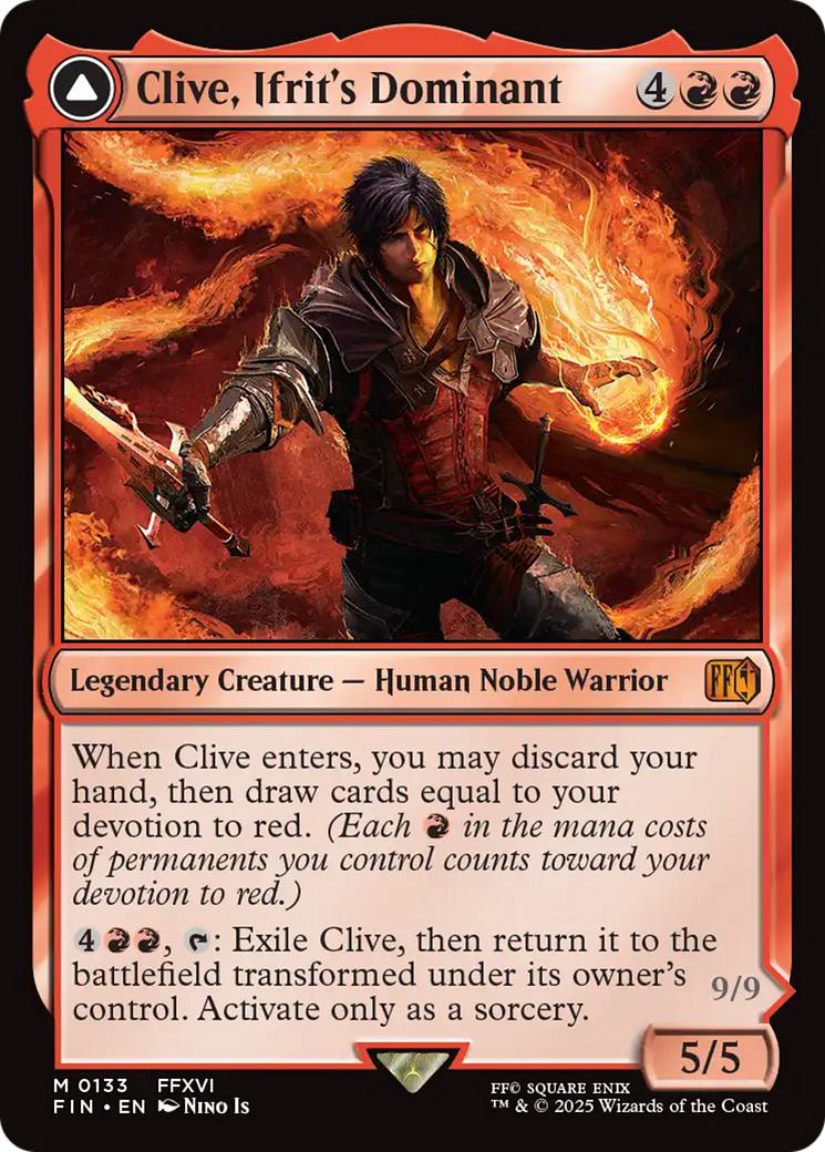 Clive, Ifrit's Dominant // Ifrit, Warden of Inferno [133] [FINAL FANTASY] [Non-Foil]