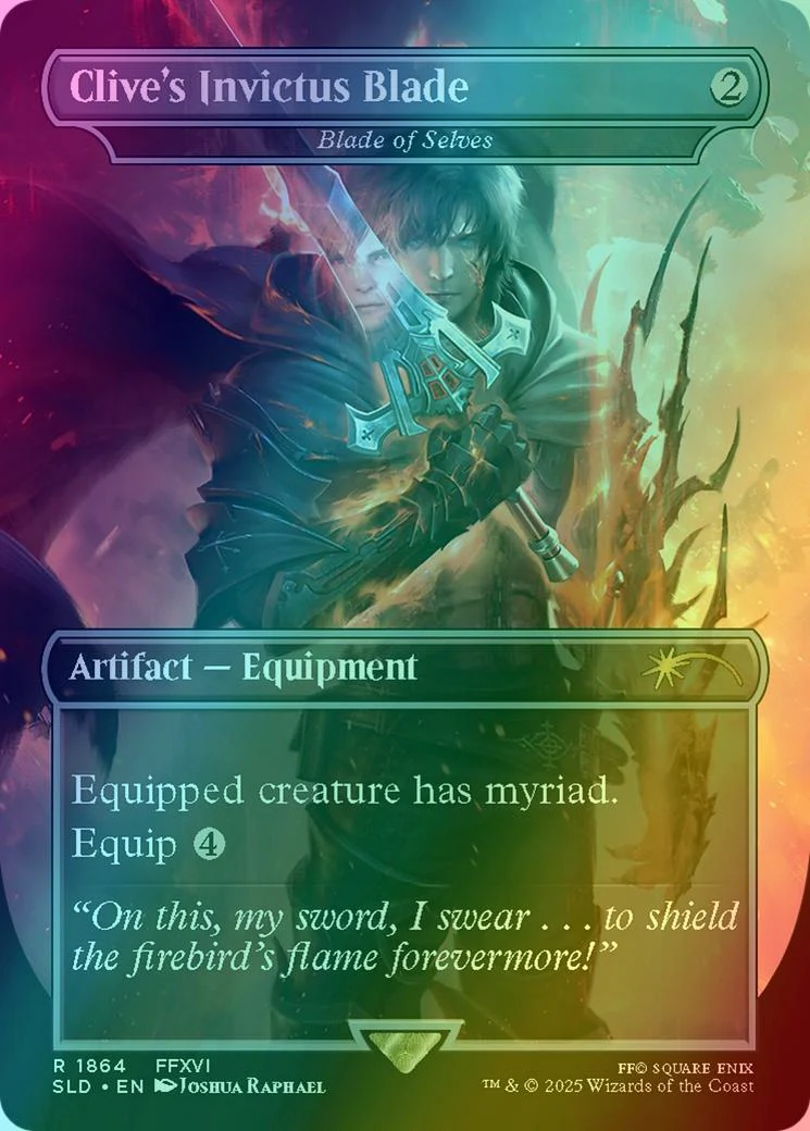 Clive's Invictus Blade - Blade of Selves [1864] [Borderless] [FINAL FANTASY: Weapons] [Secret Lair Drop] [Foil]