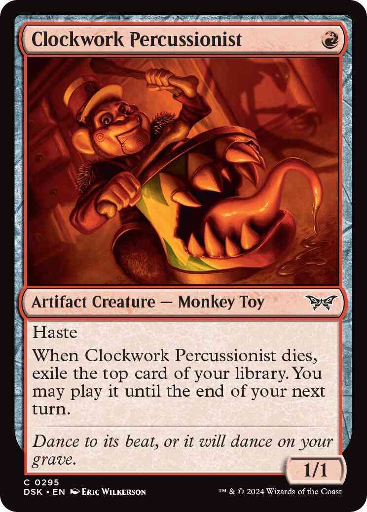 Clockwork Percussionist [295] [Lurking Evil] [Duskmourn: House of Horror] [Non-Foil]