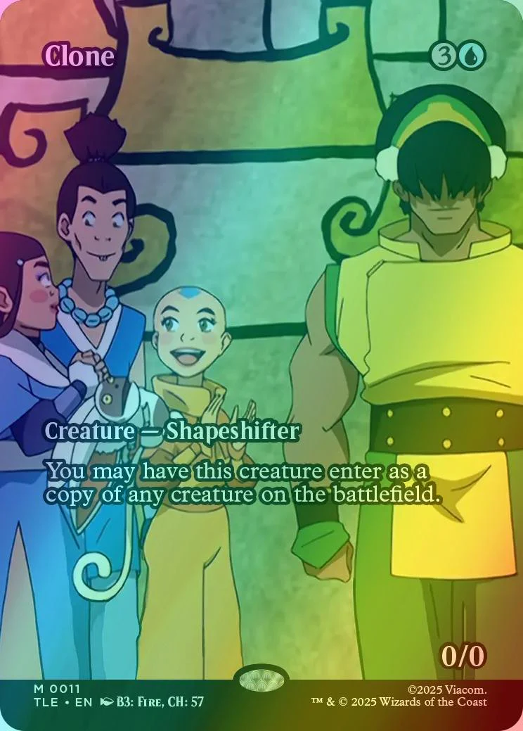 Clone [11] [Borderless] [Source Material] [Avatar: The Last Airbender Eternal] [Foil]