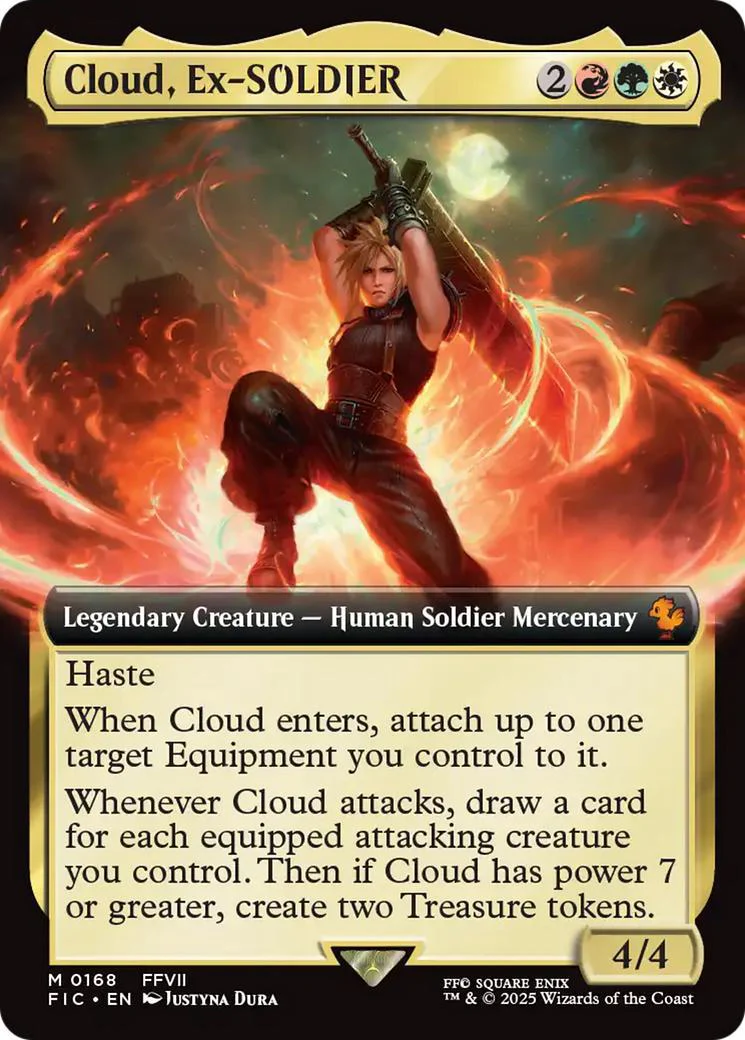 Cloud, Ex-SOLDIER [168] [Extended Art] [FINAL FANTASY: Commander] [Non-Foil]