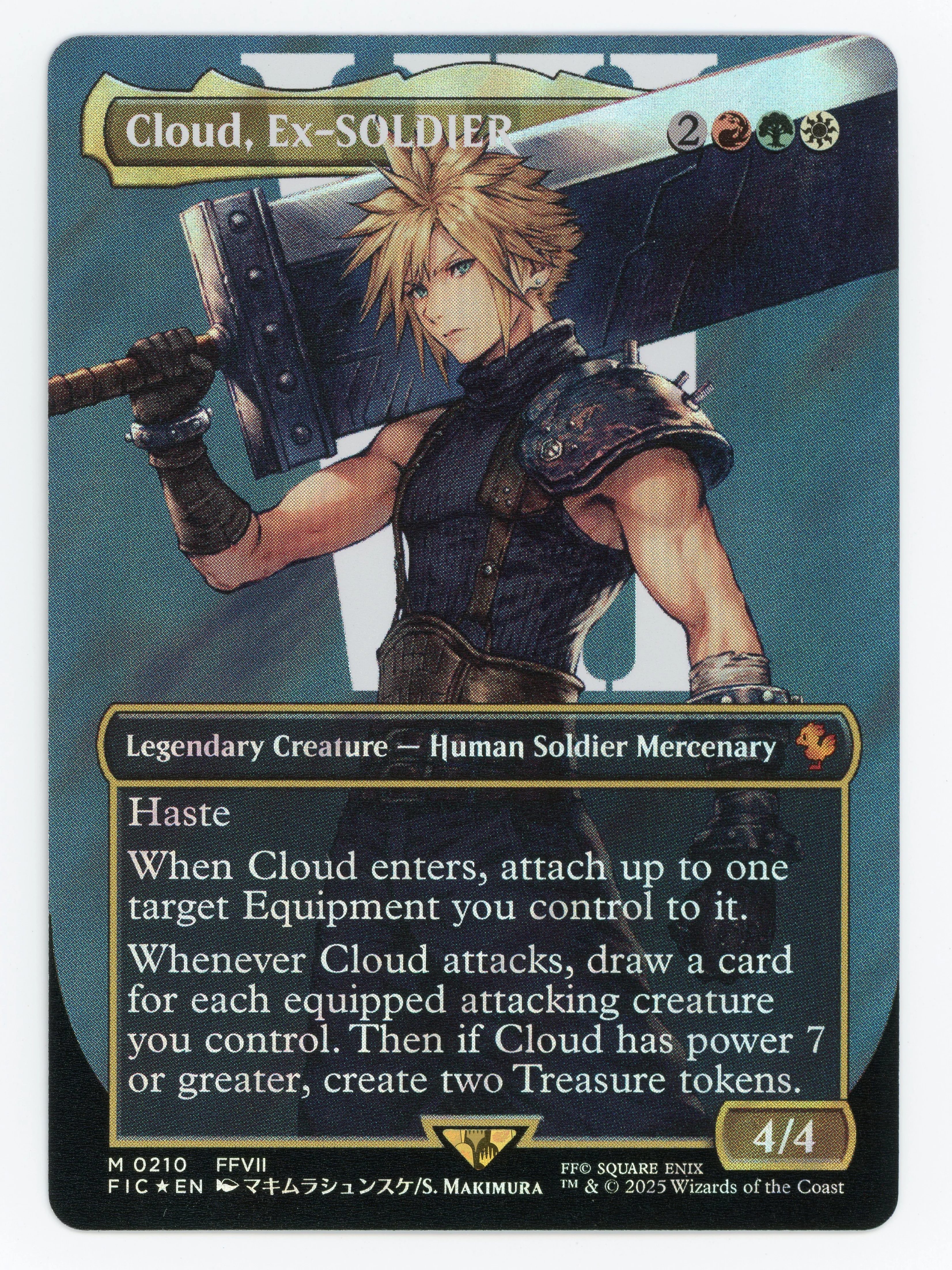 Cloud, Ex-SOLDIER - Borderless - Character - Surge Foil - Scan 15349