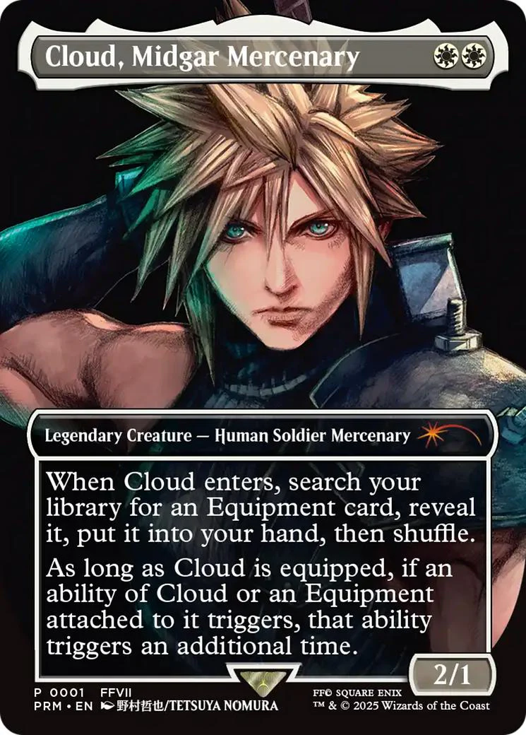 Cloud, Midgar Mercenary [2025-1] [Borderless] [FFVII] [Pro Tour Promos] [Non-Foil]
