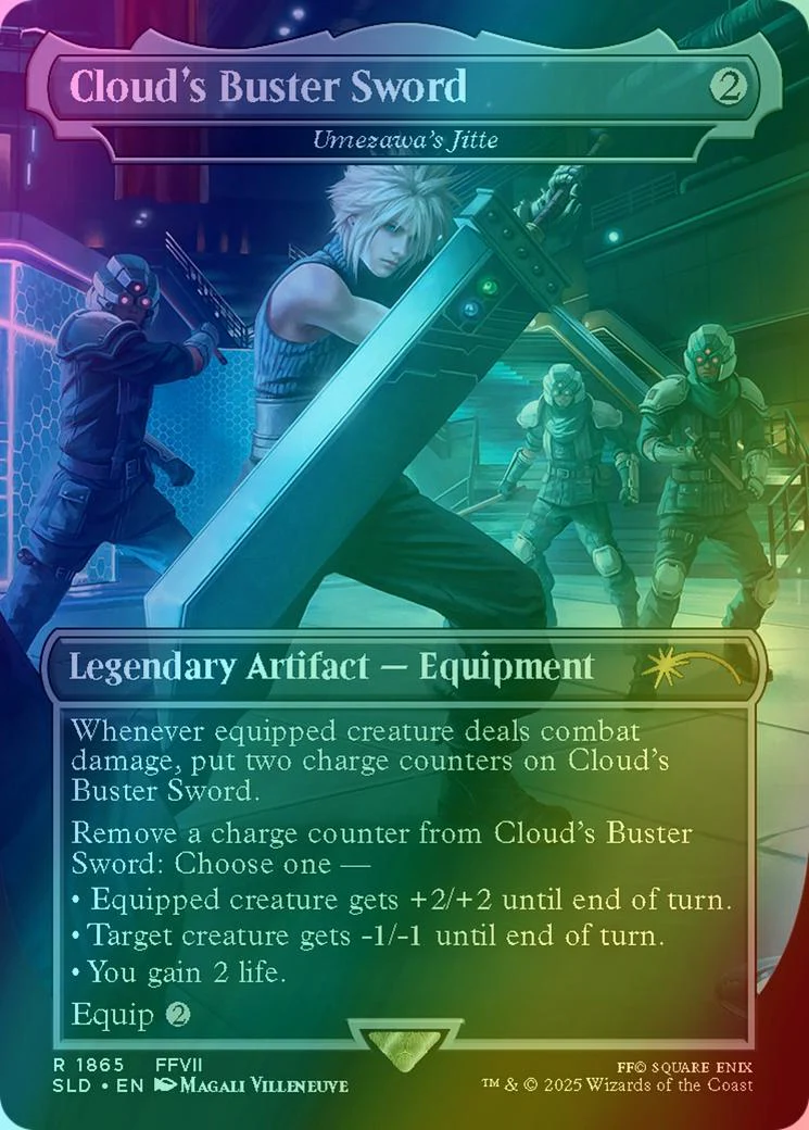 Cloud's Buster Sword - Umezawa's Jitte [1865] [Borderless] [FINAL FANTASY: Weapons] [Secret Lair Drop] [Foil]