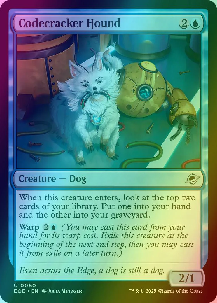 Codecracker Hound [50] [Edge of Eternities] [Foil]