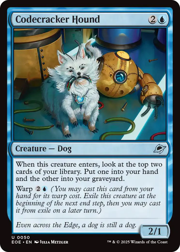 Codecracker Hound [50] [Edge of Eternities] [Non-Foil]