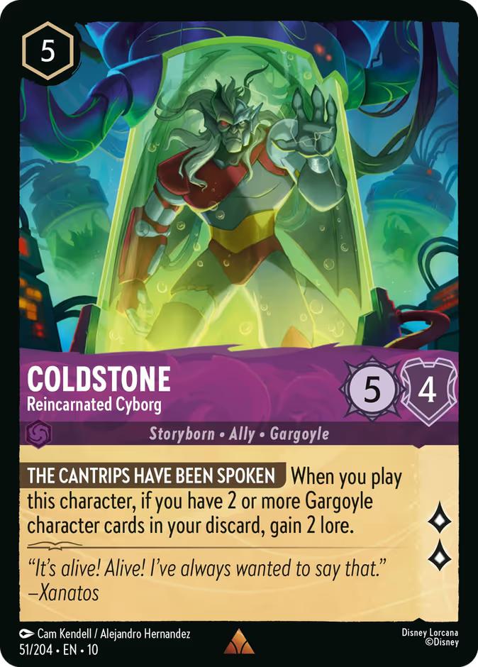 Coldstone - Reincarnated Cyborg - 51/204 [Whispers in the Well] [Non-Foil]