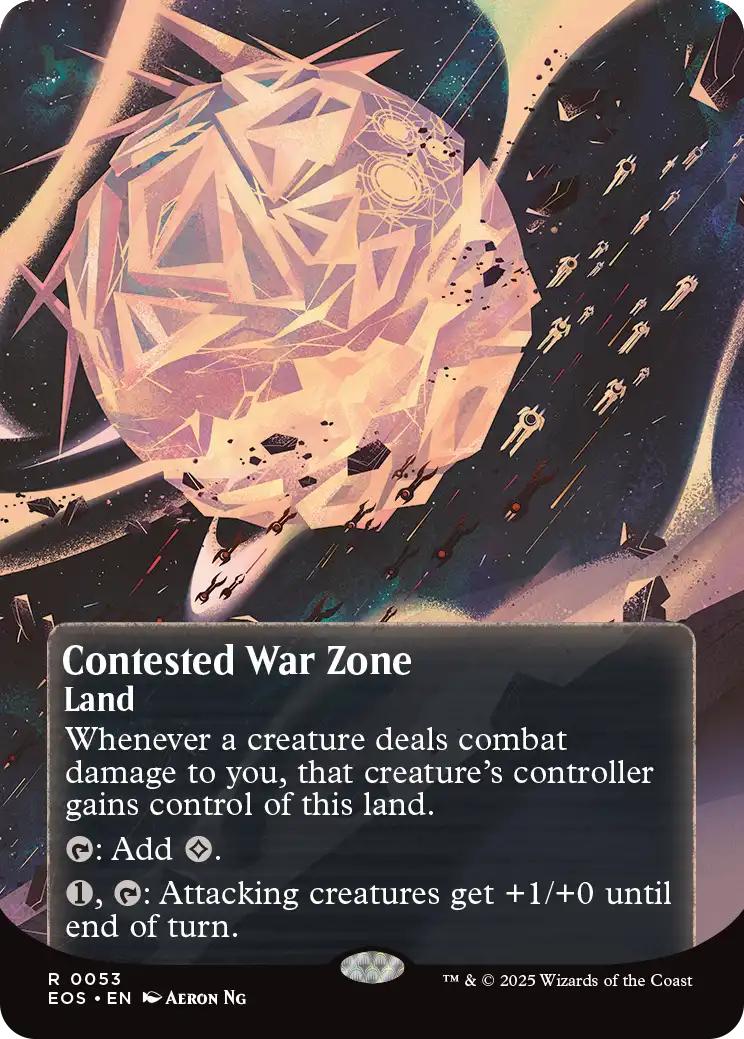 Contested War Zone [53] [Borderless] [Poster] [Edge of Eternities: Stellar Sights] [Non-Foil]