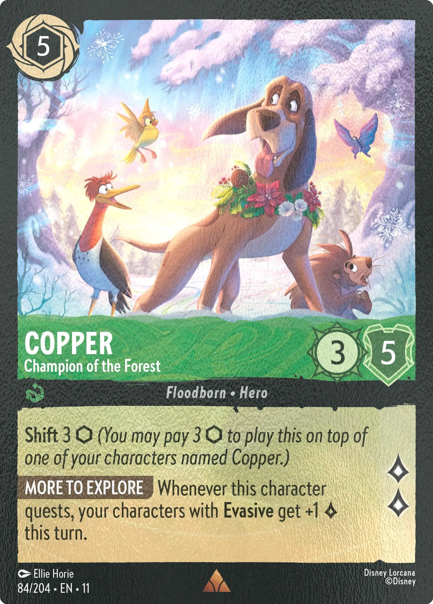 Copper - Champion of the Forest - 84/204 [Winterspell] [Cold Foil]