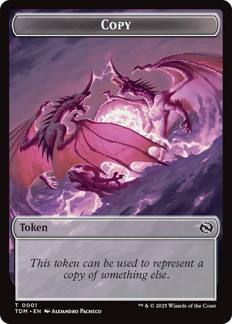 Copy Token (01) // Monk Token (03) [Tarkir: Dragonstorm: Tokens] [Non-Foil]