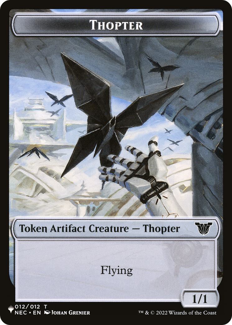 Copy Token (01) // Thopter Token (12) [LCI/NEC Set Symbol] [The List] [Non-Foil] - Image 2