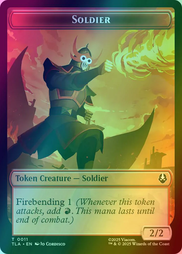 Ballistic Boulder Token (13) // Soldier Token (11) [Avatar: The Last Airbender: Tokens] [Foil] - Image 2