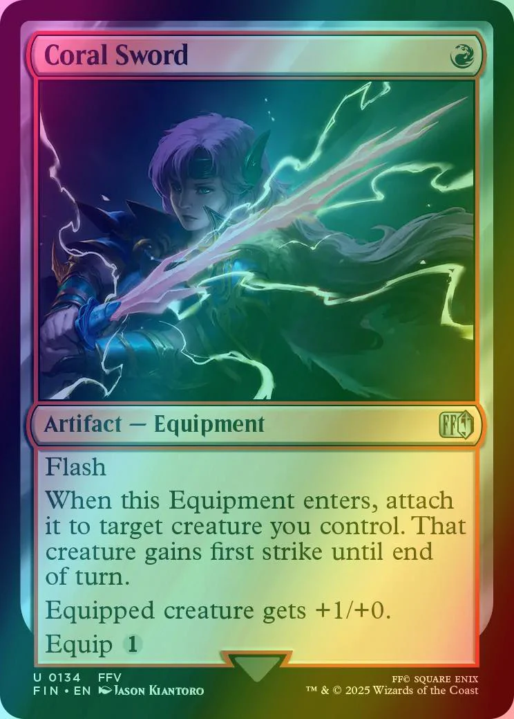 Coral Sword [134] [FINAL FANTASY] [Foil]