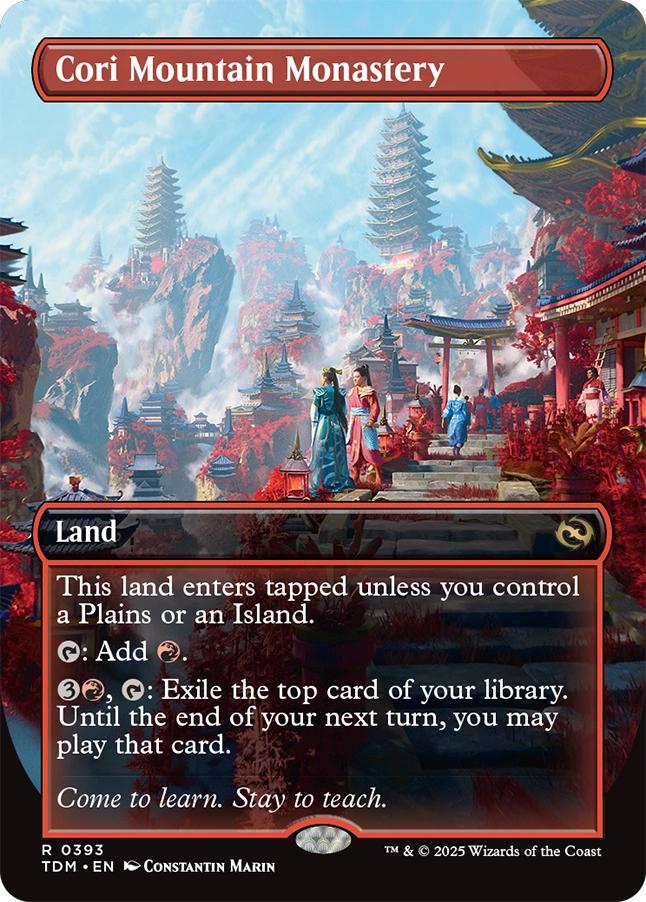Cori Mountain Monastery [393] [Borderless] [Tarkir: Dragonstorm] [Non-Foil]