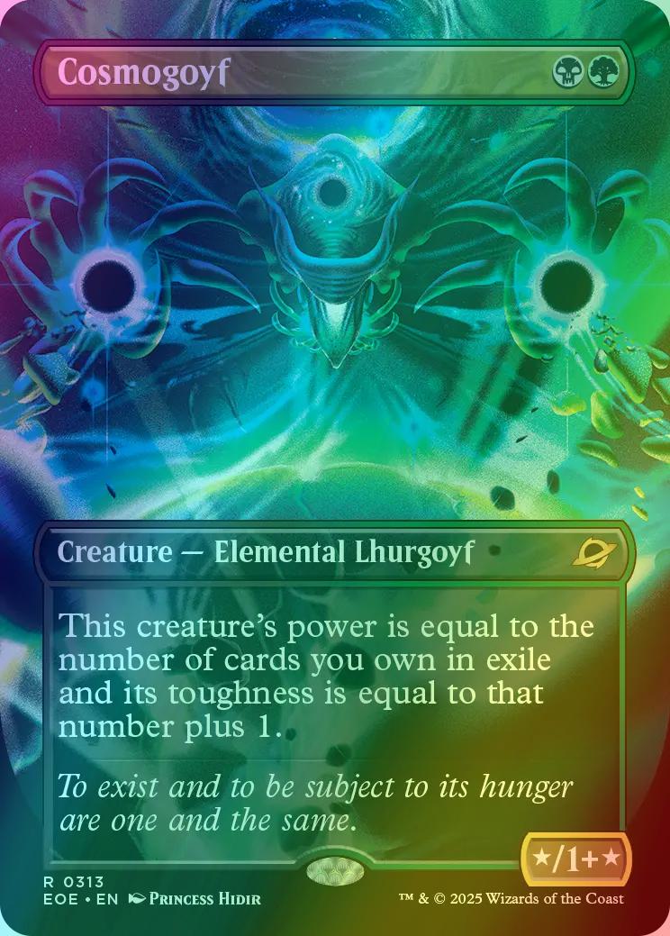 Cosmogoyf [313] [Borderless] [Surreal Space] [Edge of Eternities] [Foil]