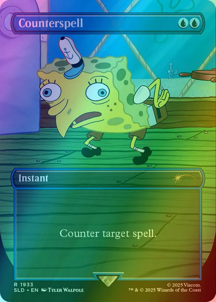 Counterspell [1933] [Borderless] [SpongeBob: Internet Sensation] [Secret Lair Drop] [Foil]