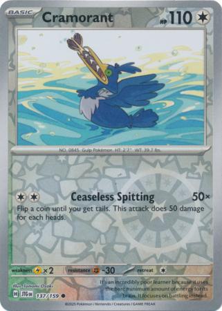 Cramorant - 137/159 - Common [sv09-137] [Reverse Holo]