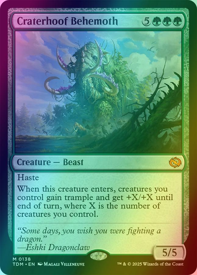 Craterhoof Behemoth [138] [Tarkir: Dragonstorm] [Foil]