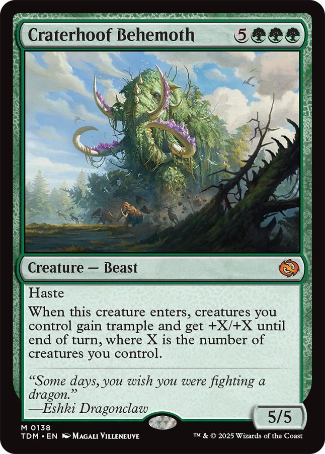Craterhoof Behemoth [138] [Tarkir: Dragonstorm] [Non-Foil]