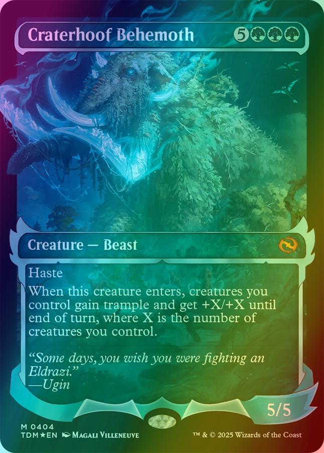 Craterhoof Behemoth [404] [Ghostfire Showcase] [Tarkir: Dragonstorm] [Foil]