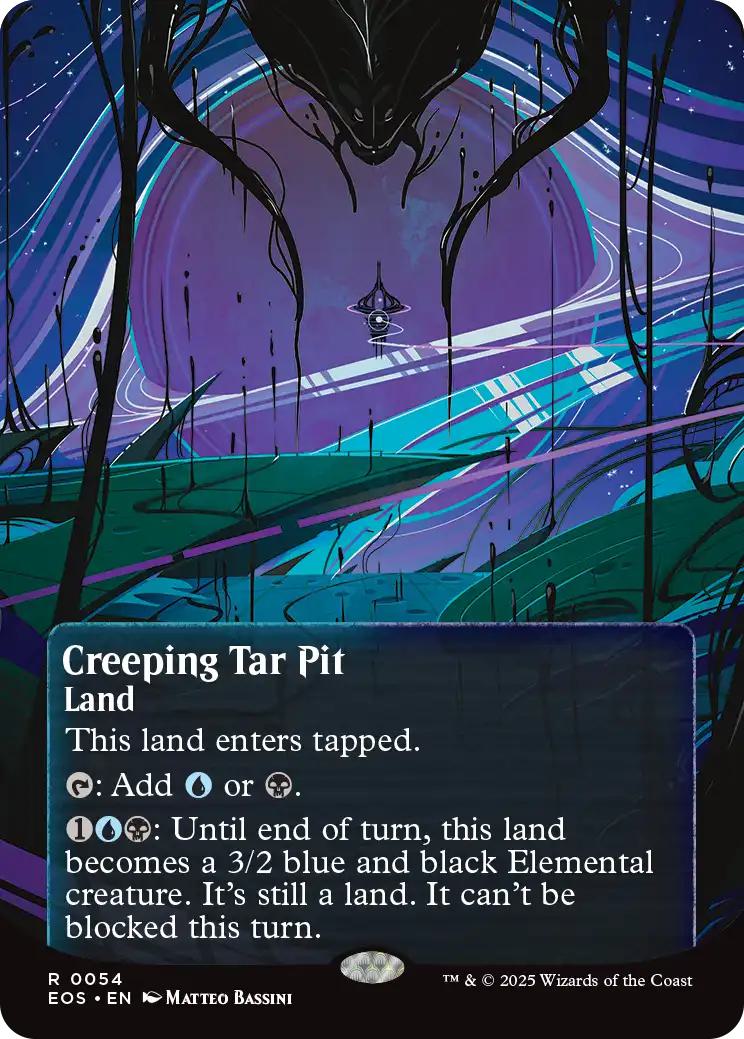 Creeping Tar Pit [54] [Borderless] [Poster] [Edge of Eternities: Stellar Sights] [Non-Foil]