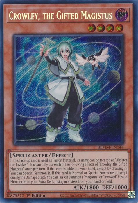 Crowley, the Gifted Magistus - BLMM-EN044 - Secret Rare - 1st Edition