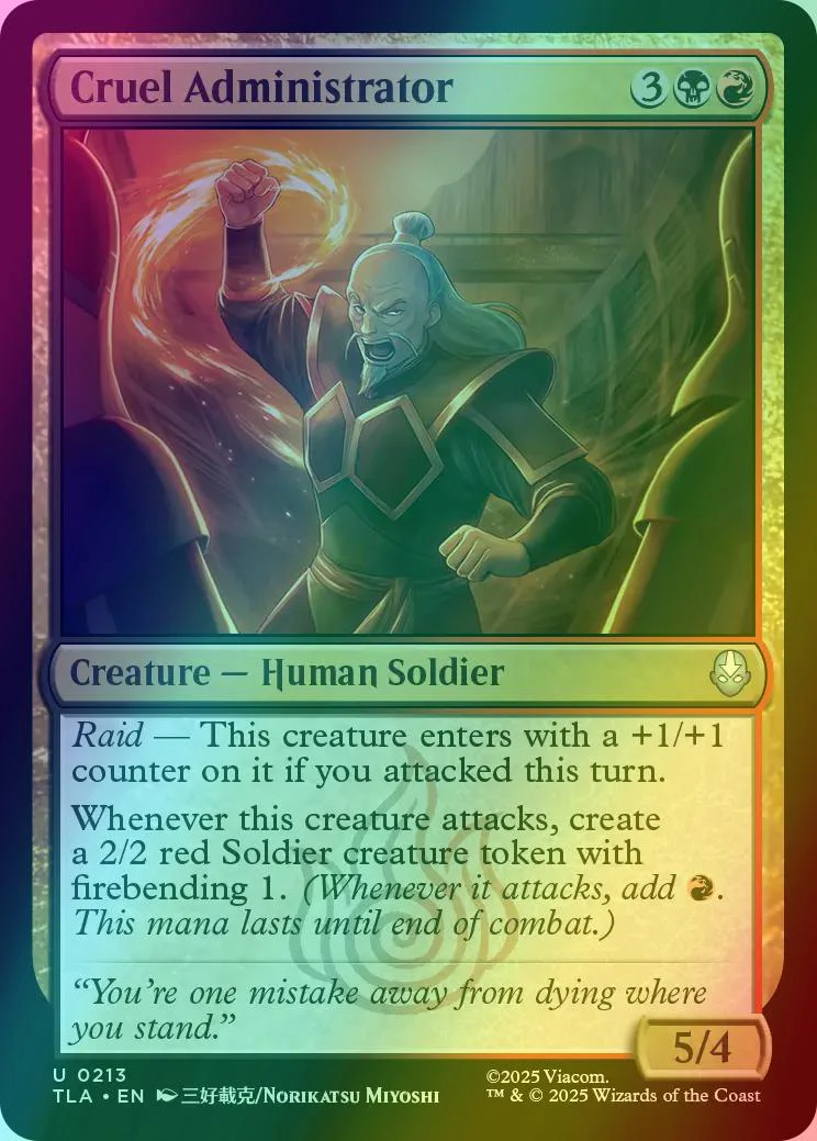 Cruel Administrator [213] [Avatar: The Last Airbender] [Foil]