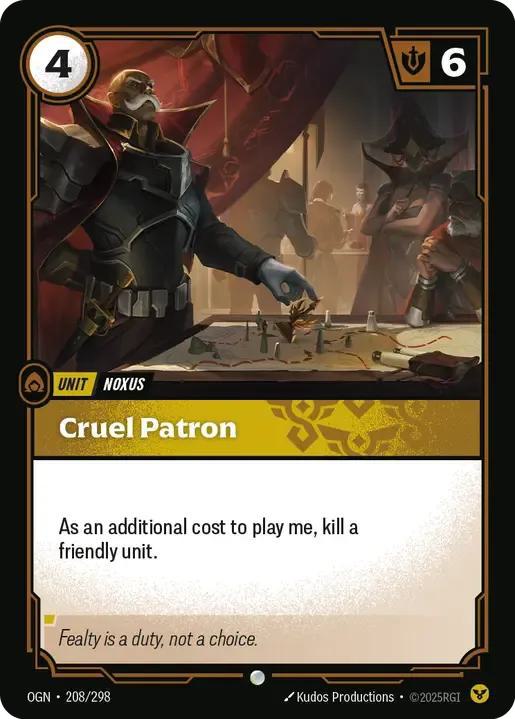 Cruel Patron - 208/298 [Origins] [Non-Foil]
