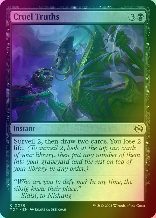 Cruel Truths [76] [Tarkir: Dragonstorm] [Foil]