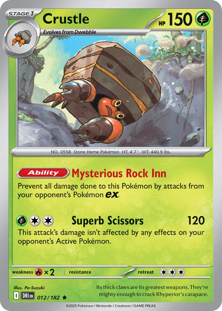 Crustle - 012/182 - Rare [sv10-012] [Holo]