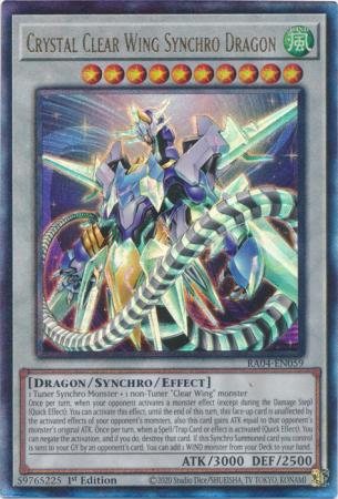 Crystal Clear Wing Synchro Dragon - RA04-EN059 - Ultimate Rare - 1st Edition
