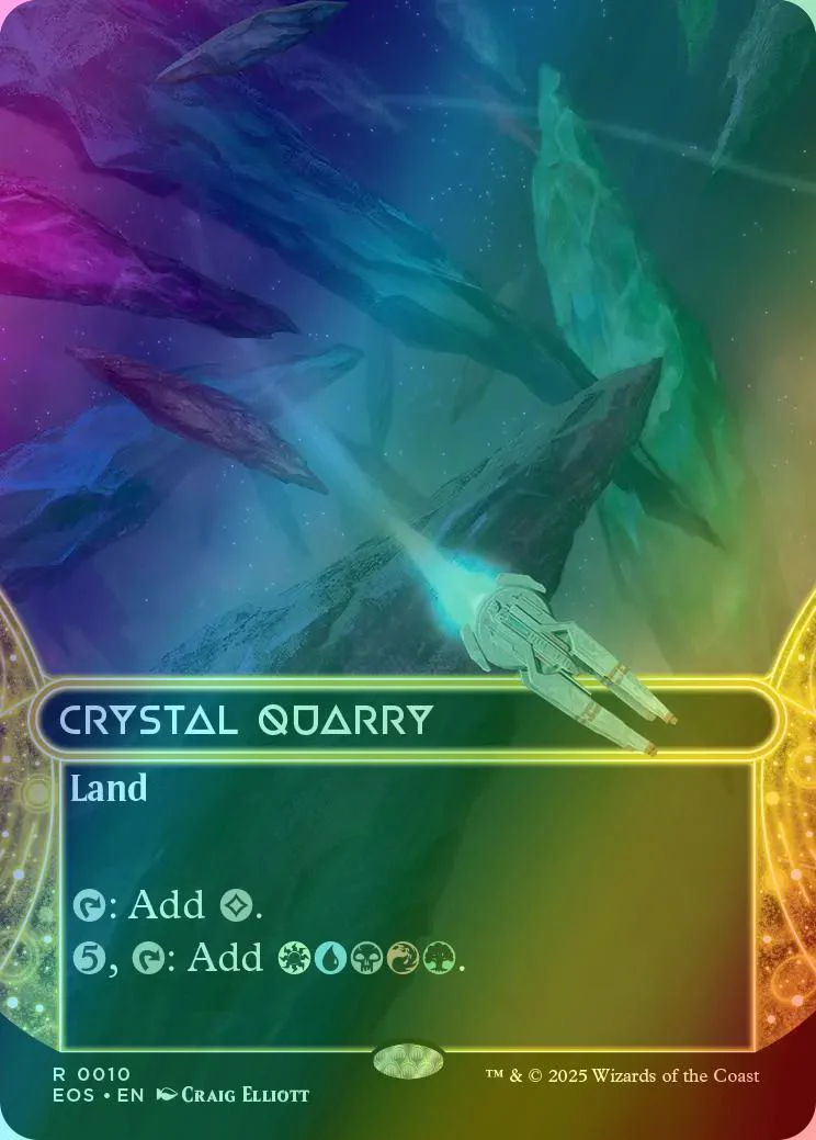 Crystal Quarry [10] [Borderless] [Edge of Eternities: Stellar Sights] [Foil]