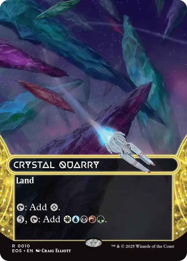 Crystal Quarry [10] [Borderless] [Edge of Eternities: Stellar Sights] [Non-Foil]