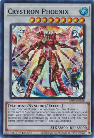 Crystron Phoenix - RA04-EN058 - Super Rare - 1st Edition