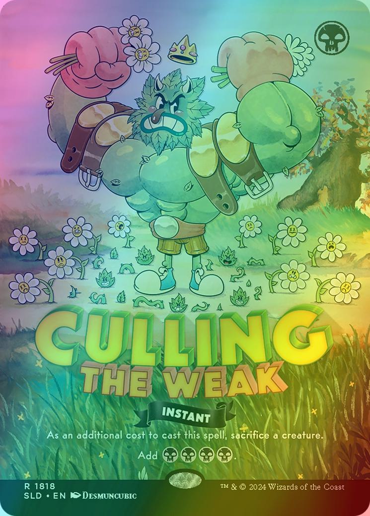Culling the Weak [1818] [Borderless] [Twisted Toons] [Secret Lair Drop] [Foil]