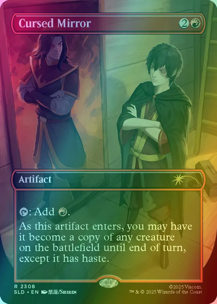 Cursed Mirror [2308] [Borderless] [The Ember Island Players] [Secret Lair Drop] [Foil]