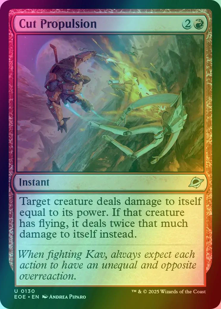 Cut Propulsion [130] [Edge of Eternities] [Foil]