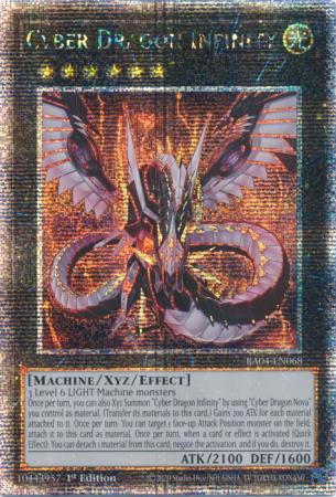 Cyber Dragon Infinity - RA04-EN068 - Quarter Century Secret Rare - 1st Edition