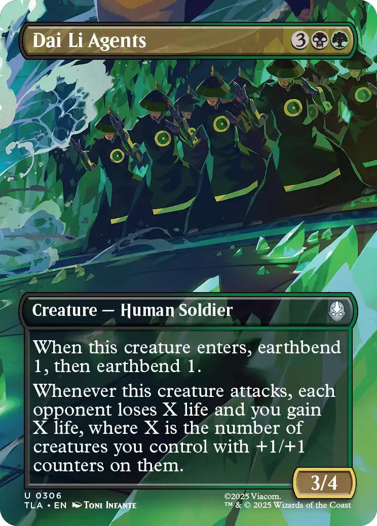 Dai Li Agents [306] [Borderless] [Scene] [Avatar: The Last Airbender] [Non-Foil]