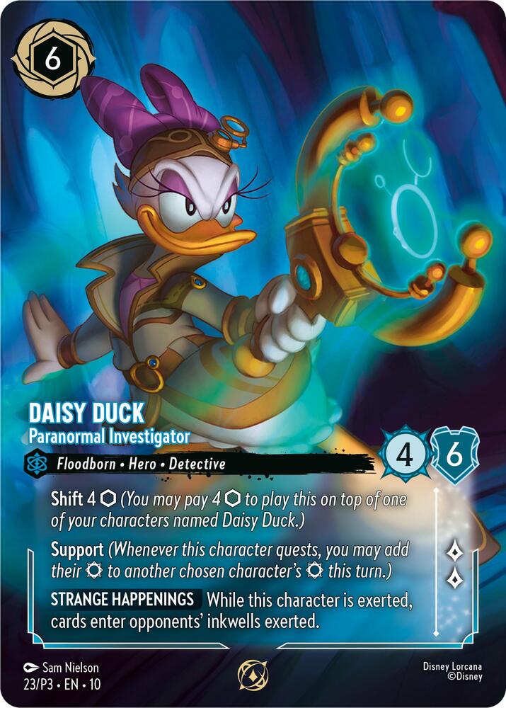 Daisy Duck - Paranormal Investigator (Store Championship Participant) - 23/P3 [Disney Lorcana Promo Cards] [Non-Foil]