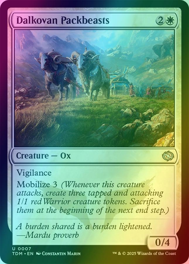 Dalkovan Packbeasts [7] [Tarkir: Dragonstorm] [Foil]