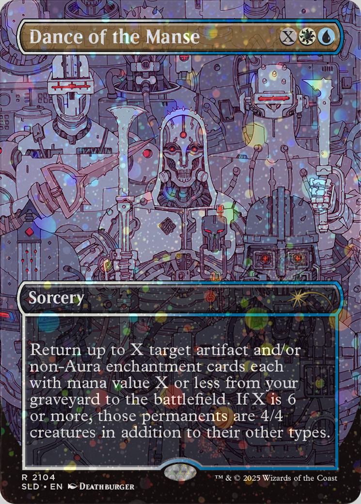 Dance of the Manse [2104] [Borderless] [Deathburger] [Secret Lair Drop] [Galaxy Foil]