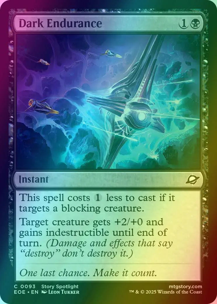 Dark Endurance [93] [Edge of Eternities] [Foil]