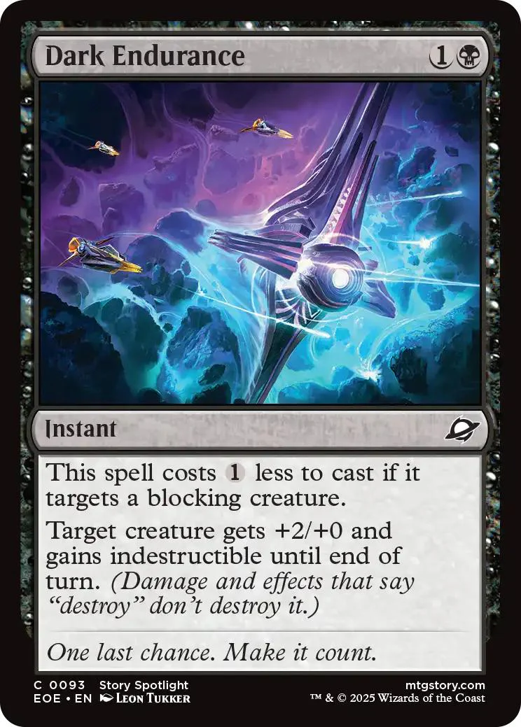 Dark Endurance [93] [Edge of Eternities] [Non-Foil]