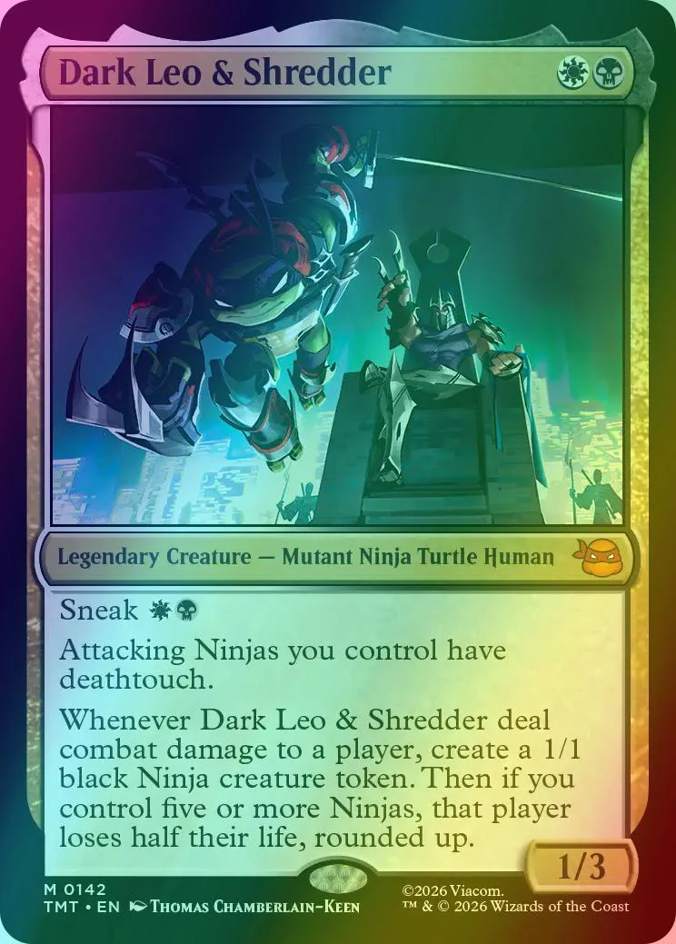 Dark Leo & Shredder [142] [Teenage Mutant Ninja Turtles] [Foil]